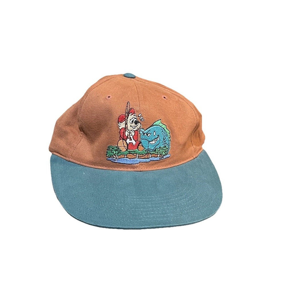 American Needle Blockhead Alvin & The Chipmunks ALVIN  Fishing VTG‎ 90s Snapback